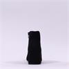 Wonders V Cut Pointed Block Heel Boot - Black Suede